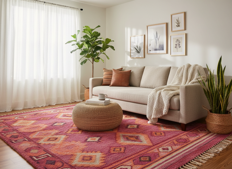 # I Spent Two Years Trying to Make My Living Room Look Good. A Rug Fixed It in Three Seconds.