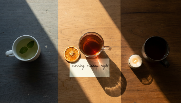 The 3-Tea Rotation That Actually Fits My Day (Morning, Midday, Night)